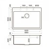 Превью картинка Гранитная мойка Omoikiri Tedori 68-CH Tetogranit/шампань #2