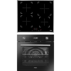 Картинка Haier духовой шкаф HOD-PM08TGB + индукционная варочная поверхность HHY-Y64NFB