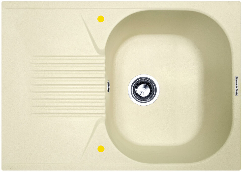 Фото Гранитная мойка Zigmund & Shtain KLASSISCH 695 Молодое шампанское