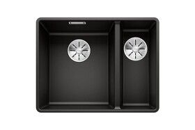 Картинка Blanсo SUBLINE 340/160-F SILGRANIT  черный с отв.арм. InFino