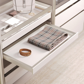 Картинка Duslar Выдвижной ящик ELITIUM, ширина 964 мм, высота 60 мм, шампань/бежевый