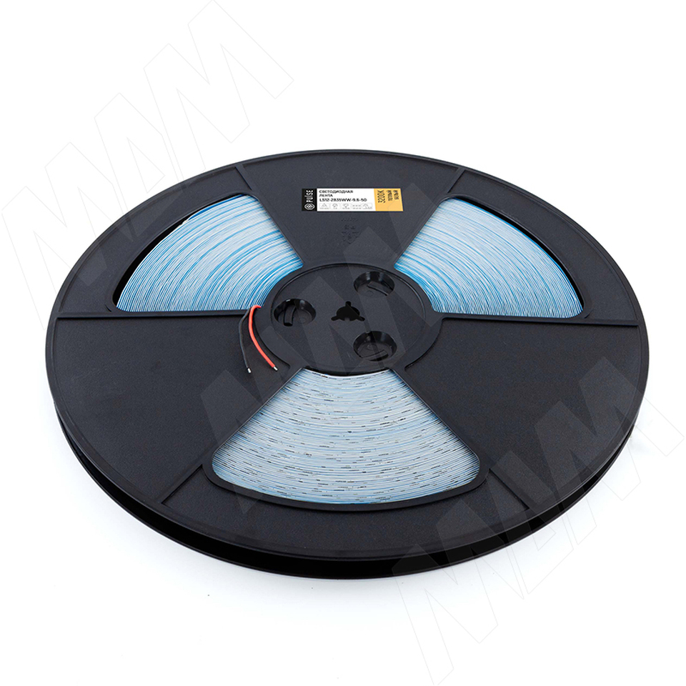 Фото PULSE Лента светодиодная 2835/120, 12V, 50 м, теплый белый 3200К, IP20, 9.6W/1м (LS12-2835WW-9.6-50)