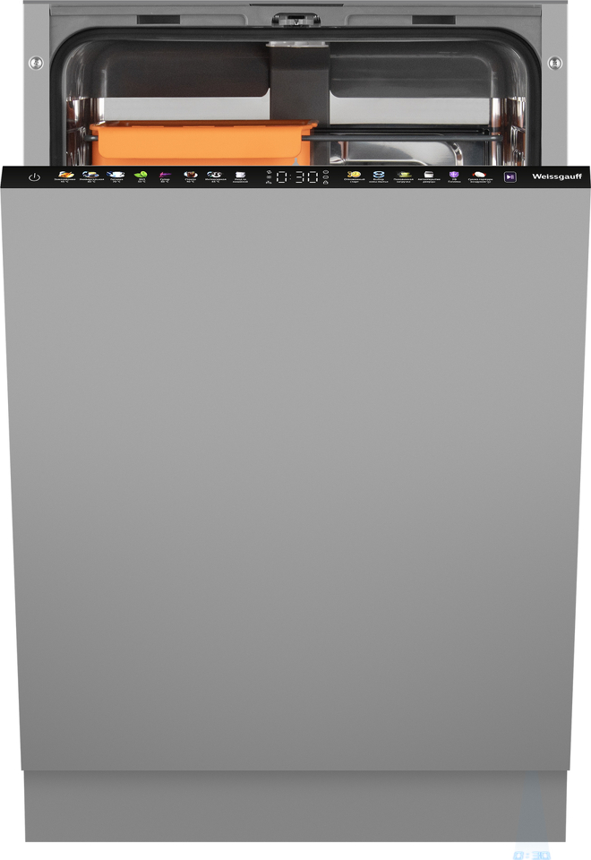 Фото Посудомоечная машина 45см встраиваемая Weissgauff BDW 4538 Touch Inverter Autoopen Timer Floor