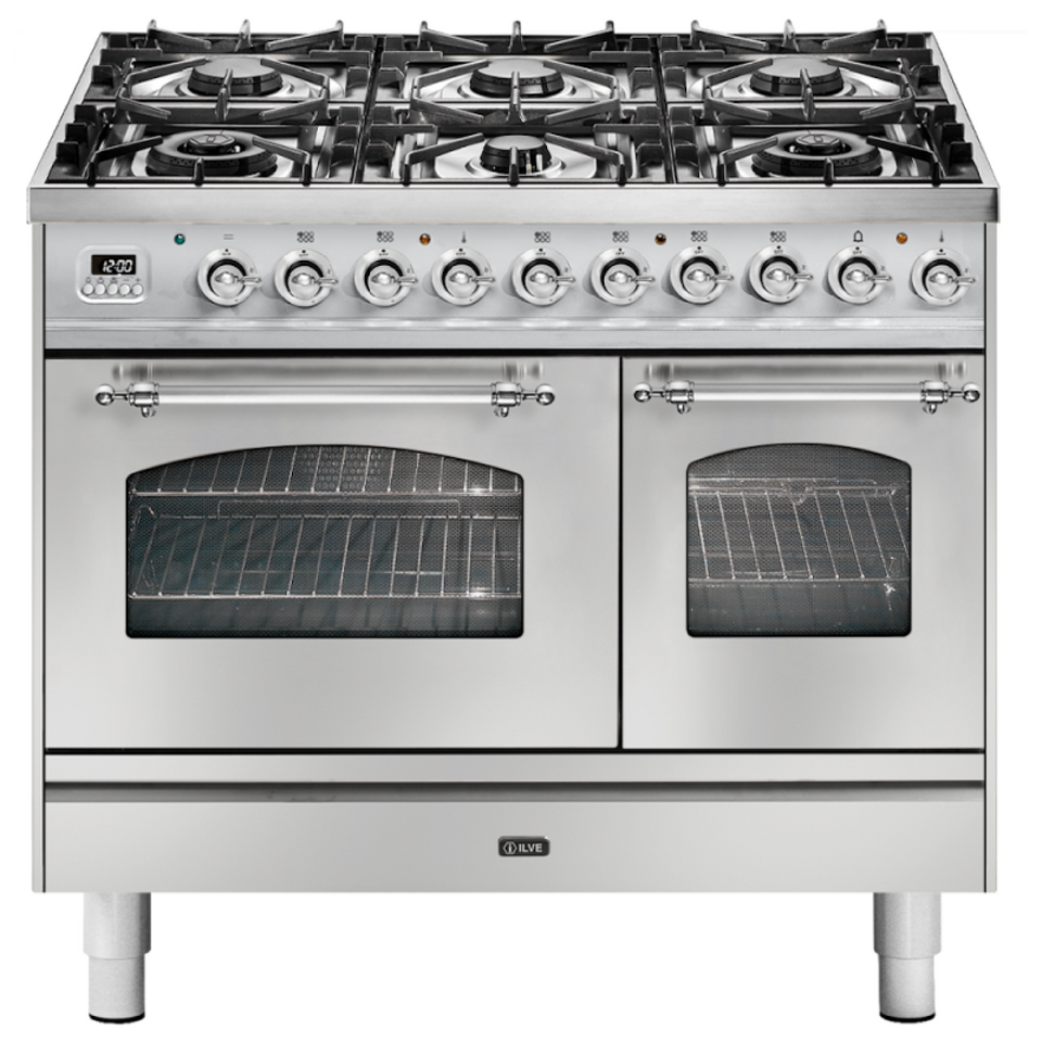 Фото Центр варочный ILVE PD106NE3/SSC нержавеющая сталь (фурн. хром)