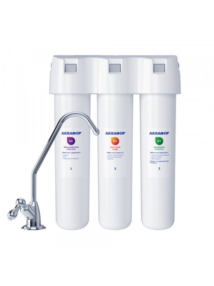 Фото Фильтр для воды Аквафор Водоочиститель модель Кристалл А для жёсткой воды