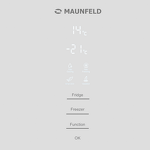 Превью картинка Холодильник с нижней морозилкой Maunfeld MFF185NFW Matt Inverter #9