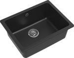 Превью картинка Кварцевая мойка Rivelato BERKANA 50 подст.монтаж 1-чаш 560*430 antracite #2