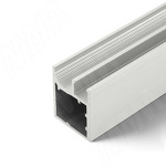 Превью картинка PULSE ФЛЭТ Профиль рамочный узкий, 26х22, серебро брашированное (анод), L-3000 (FP00314ALB-S3) #2