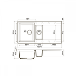 Превью картинка Гранитная мойка Omoikiri Sakaime 100-2-BE Tetogranit/ваниль #2