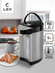 Превью картинка Чайник Lex LXTP 3612, термопот (серый с черным) #1