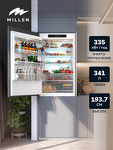 Превью картинка Встраиваемый холодильник с морозильной камерой Millen MBI193.7D #6