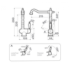 Превью картинка Смеситель для кухни Omoikiri Kyoto 2 Plus-AB-022 латунь/античная латунь #2
