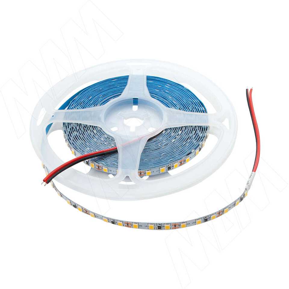 Фото PULSE Лента светодиодная 2835/120, 12V, 5 м, основание 5 мм, теплый белый 3200К, IP20, 9.6W/1м (LS12-2835WW20-9.6C8)