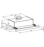 Превью картинка Встраиваемая вытяжка Lex HUBBLE G 2M 600 WHITE воздухоочиститель #5