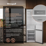 Превью картинка Холодильник с нижней морозилкой Weissgauff WRK 2010 D Inverter NoFrost Dark Grey Soft Close #4