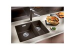 Превью картинка Гранитная мойка Blanсo SUBLINE 340/160-U SILGRANIT PuraDur кофе (чаша слева) с отв.арм. InFino #2