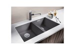 Превью картинка Гранитная мойка Blanсo SUBLINE 350/350-U SILGRANIT PuraDur белый с отв.арм. InFino #2