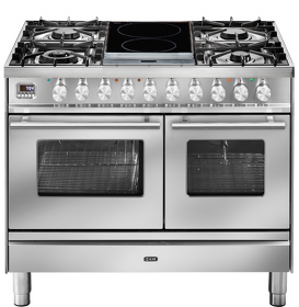 Картинка ILVE PD10IDWE3/SS нержавеющая сталь (фурн. сатинированная сталь)