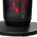 Превью картинка Вентилятор Lex LXCR 1526,обогреватель керамический, с очагом 2000Вт ( черный) #13