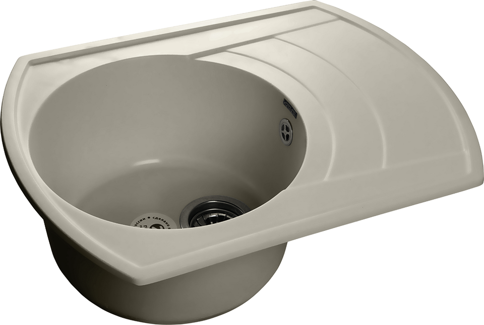 Фото Мраморная мойка GranFest RONDO 650L Топаз
