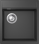 Превью картинка Гранитная мойка Rivelato TESORO 455-L 1-чаш 450*510 Антрацит 501 #2