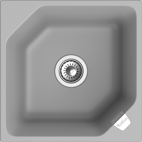 Картинка Rivelato LOCUS 50 1-чаш 500*500 grigio metallizzato