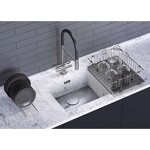 Превью картинка Металлическая мойка Omoikiri Kasen 53-26-INT-LG нерж. сталь/светлое золото #4