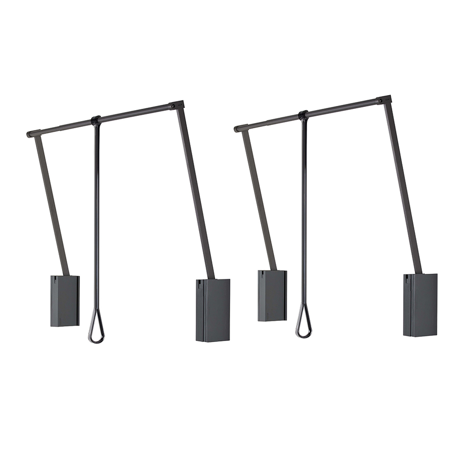 Фото Servetto Телескопический пантограф SERVETTO 3T для одежды, 2 шт., ширина 750-1160 мм, антрацит