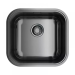 Превью картинка Металлическая мойка Omoikiri Omi 44-U/I-GM нерж. сталь/вороненая сталь #1