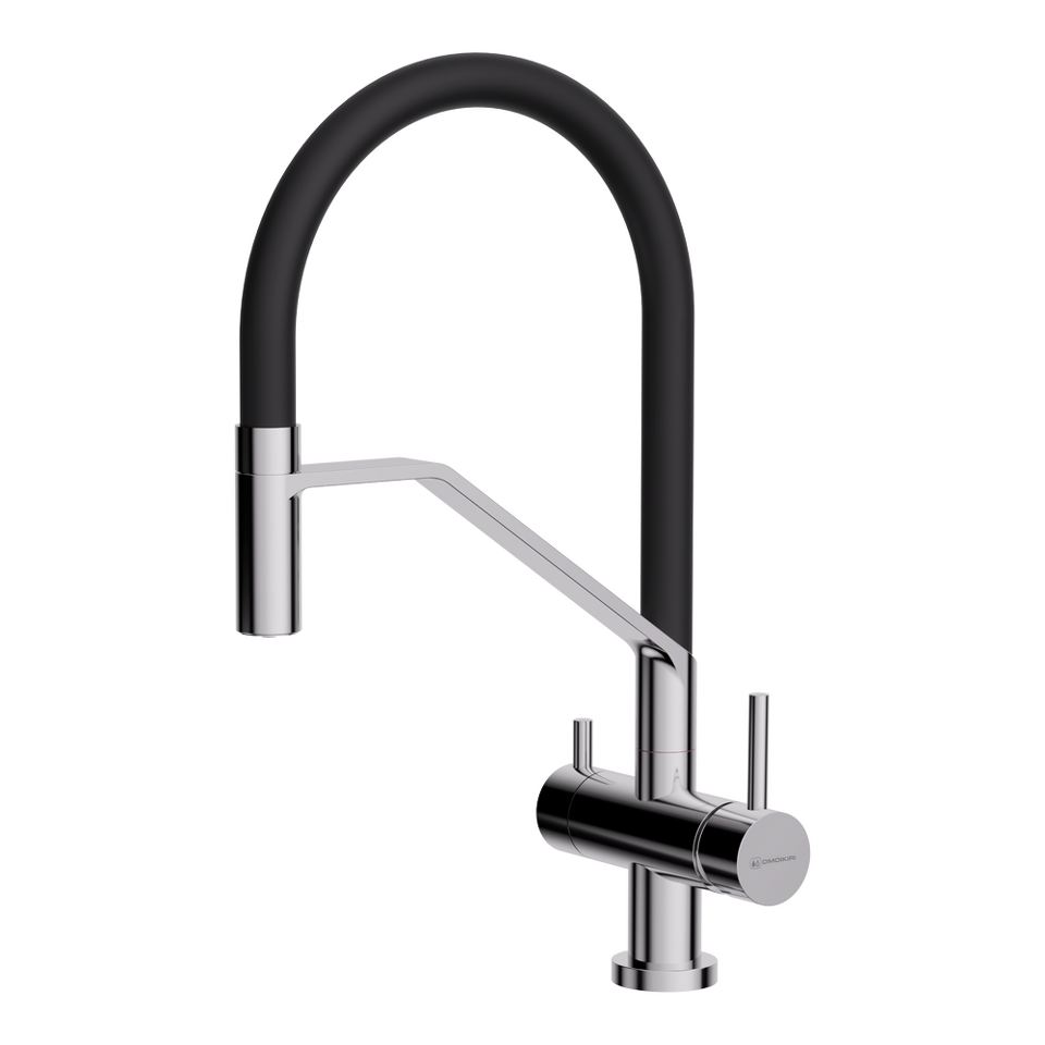 Фото Смеситель для кухни Omoikiri Akeno C-BL латунь/хром/черный