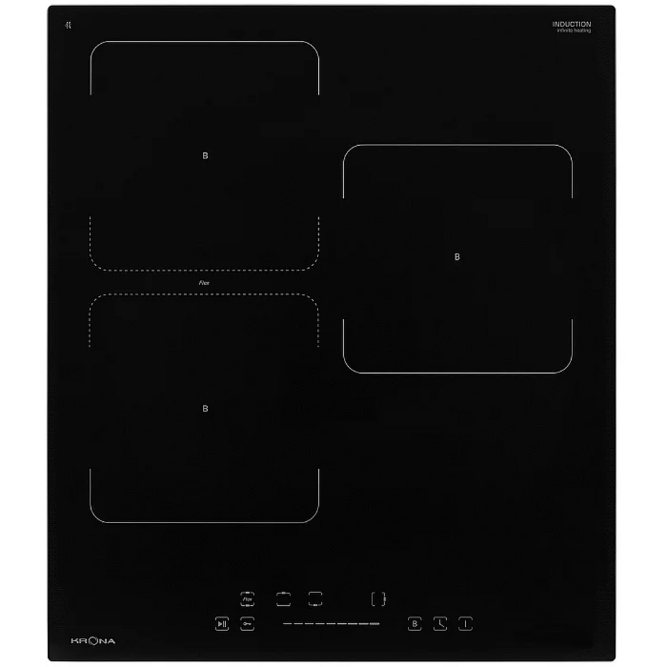 Фото Индукционная варочная панель KRONA ERDE 45 BL 3BFTS