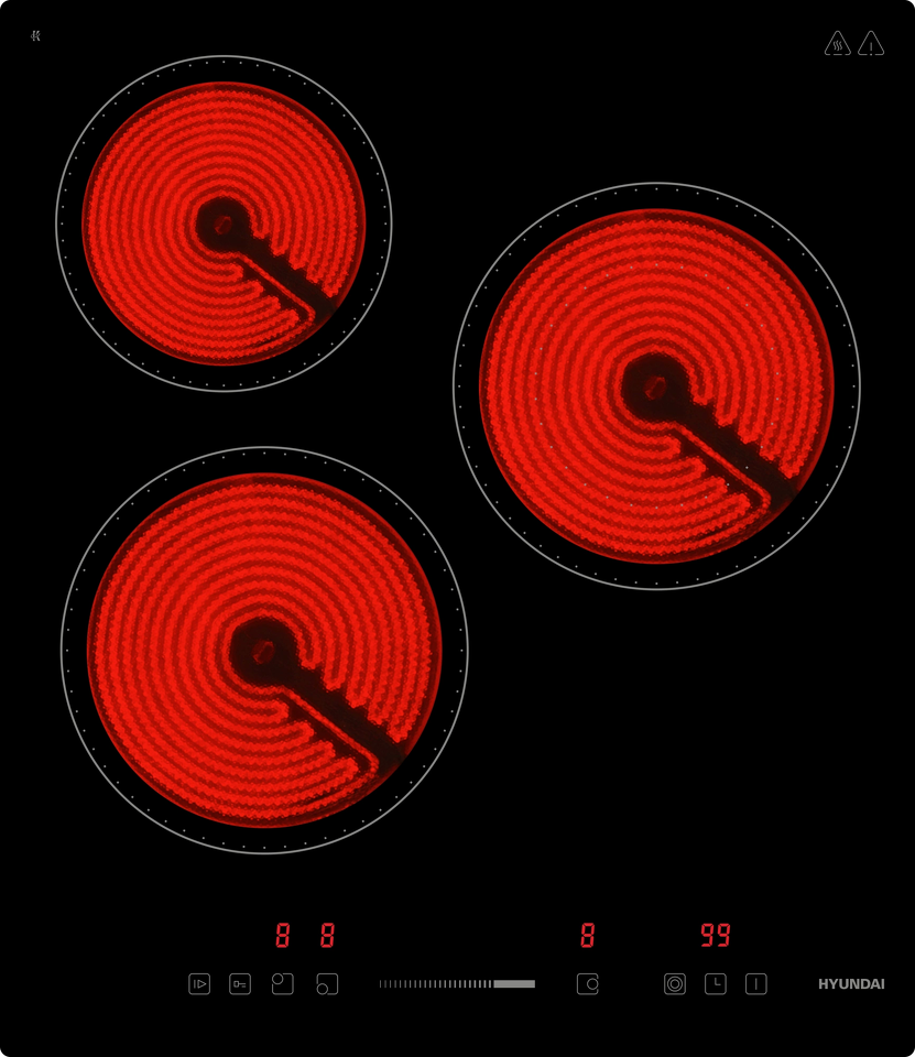 Фото Электрическая варочная панель Hyundai HHE 4554 BG