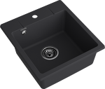 Превью картинка Кварцевая мойка GranFest GF-URBAN 245 Черный #2