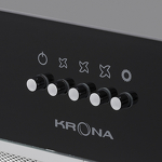 Превью картинка Полновстраиваемая вытяжка KRONA SINTIA 600 BLACK PB #8