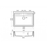 Превью картинка Omoikiri Kinokawa 90-GB Artceramic/графит #6