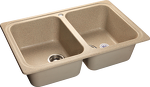 Превью картинка Мраморная мойка GranFest STANDART 780K Песочный #1