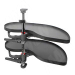 Превью картинка Vibo FLY MOON 3.0 LAMINA, механизм угловой пов., 2 полки, сплошной борт, с доводчиком, графит, правый (FLY3STM2DXVGFSE1) #1