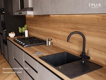 Превью картинка Гранитная мойка ЕМАР EMQ-1700.Q Морион #4
