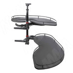 Превью картинка Vibo FLY MOON 3.0 GALAXY VGF, механизм угловой пов., 2 полки, эллипт. прут., противоск. покр., с доводчиком, графит, правый (FLY3STM245DXM2POR120ASVGF) #2
