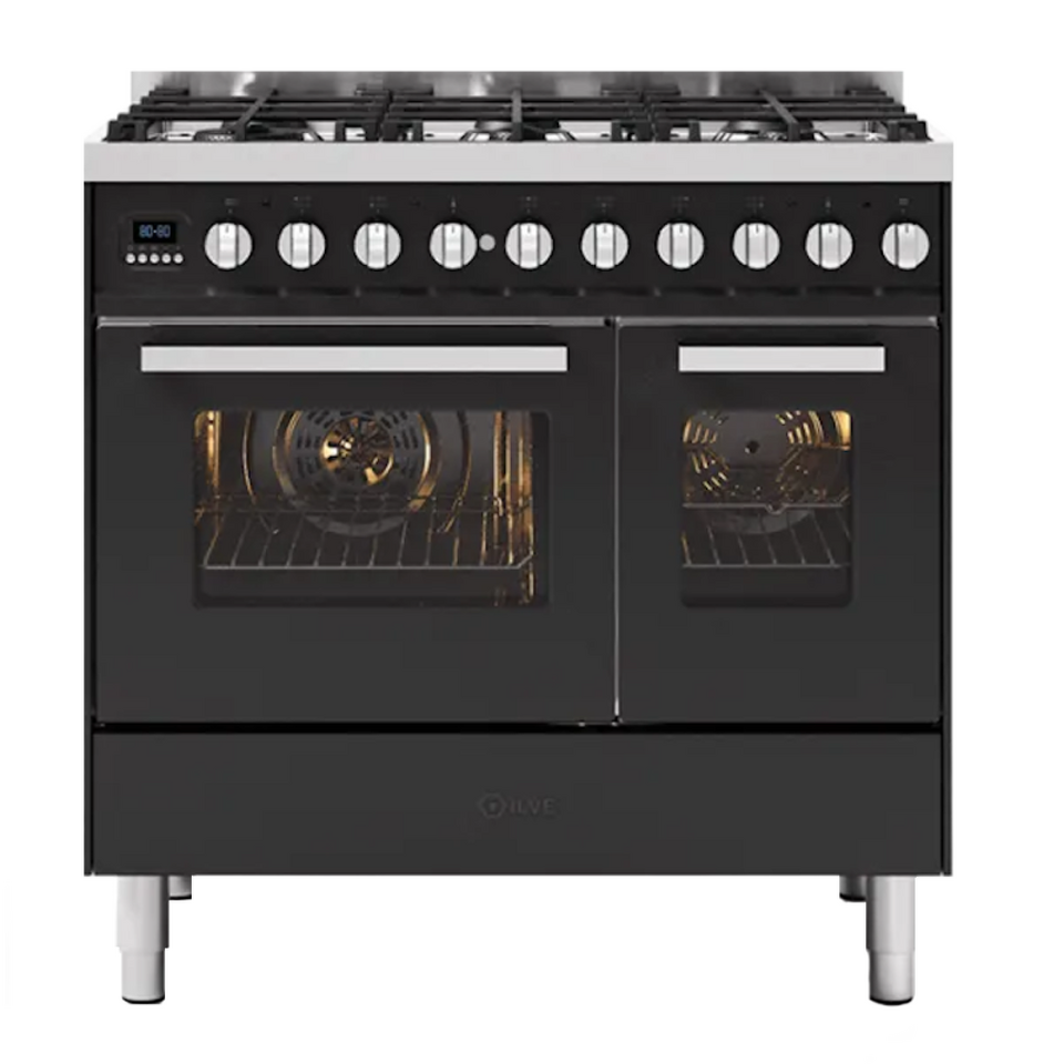 Фото Центр варочный ILVE Pro Line LD09CWM3/MG матовый графит (фурн. сатинированная сталь)