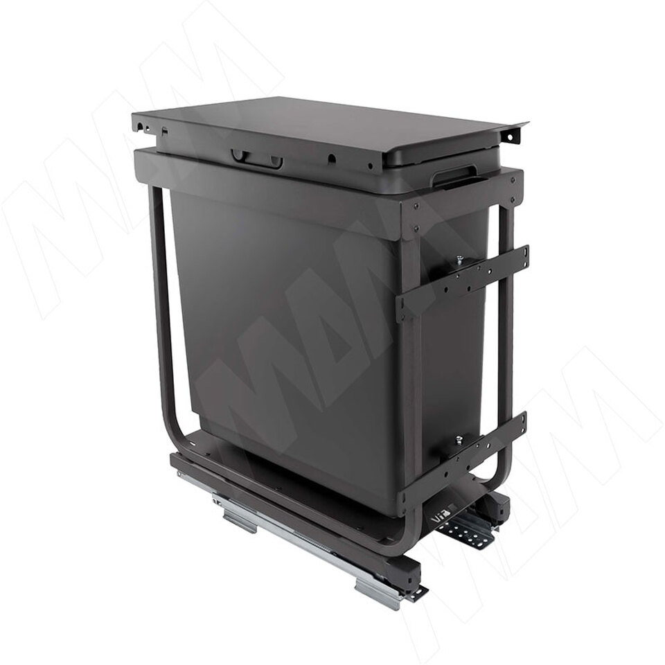 Фото Vibo KOMBI 2.0 M30W Система сортировки и хранения, 1 емкость (33л), креп. фасада, полн.выдв., плавн.закр. направл. Nova Pro, крышка-полка (KOMBI2GME301SCGMRF)