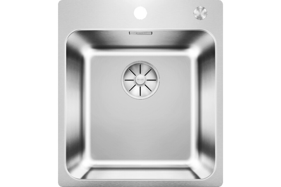 Фото Металлическая мойка Blanсo SOLIS 400-IF/A нерж.сталь полированная с отв. арм. InFino®