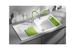Превью картинка Гранитная мойка Blanсo SITY XL 6 S SILGRANIT PuraDur белый аксессуары киви #2