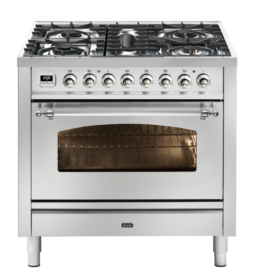 Фото Центр варочный ILVE P09PDNE3/SSC нержавеющая сталь (фурн. хром)