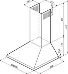 Превью картинка Купольная вытяжка KRONA JANNA 600 black push button #2