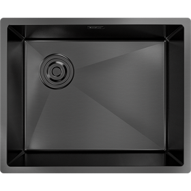 Картинка Rivelato RINOX 5444 UN-L PVD черный нерж.сталь 1 чаша 540*440*200 мм