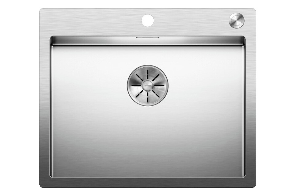 Фото Металлическая мойка Blanсo CLARON 550-IF/А нерж.сталь зеркальная полировка с  кл.-авт. InFino и управлением PushControl