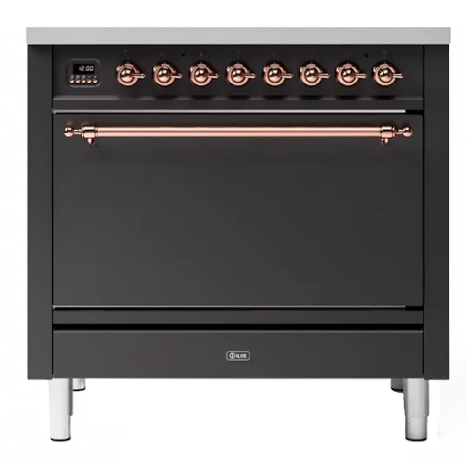 Фото Центр варочный ILVE P09PDQNE3/MGP матовый графит (фурн. медь)