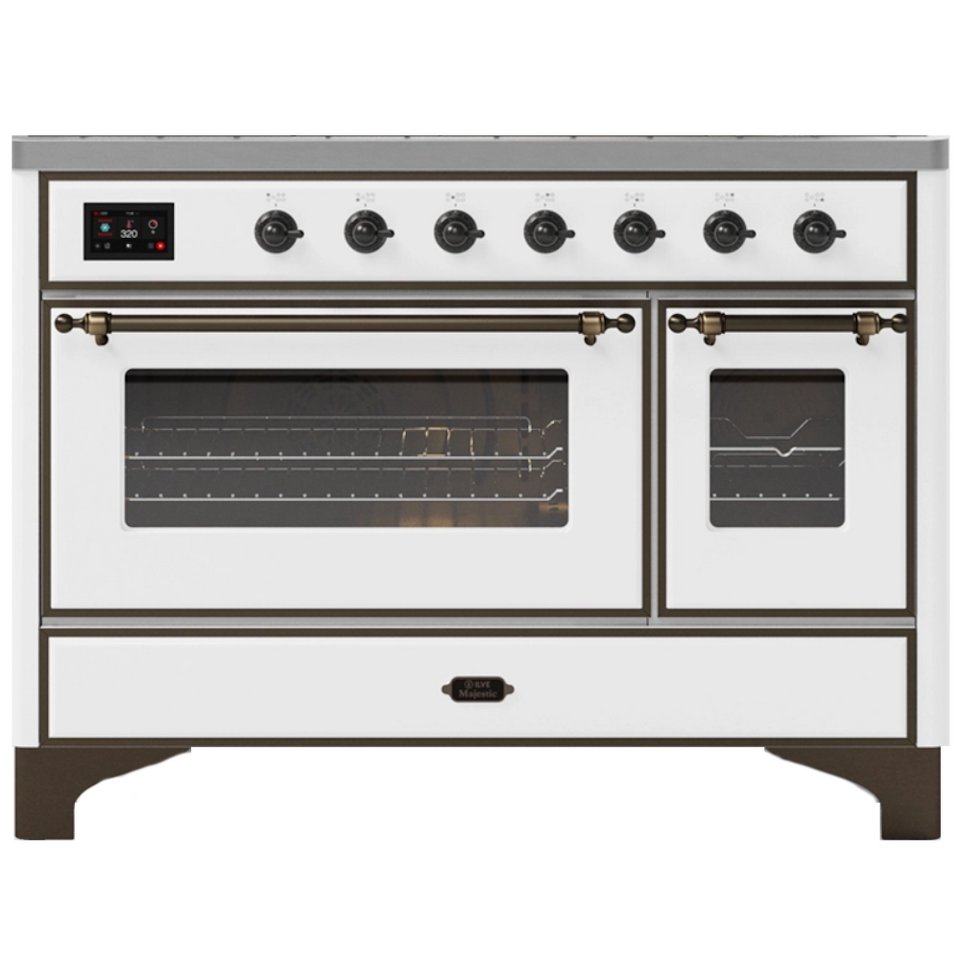Фото Центр варочный ILVE M127DNE3/WHB белый (фурн. бронза)