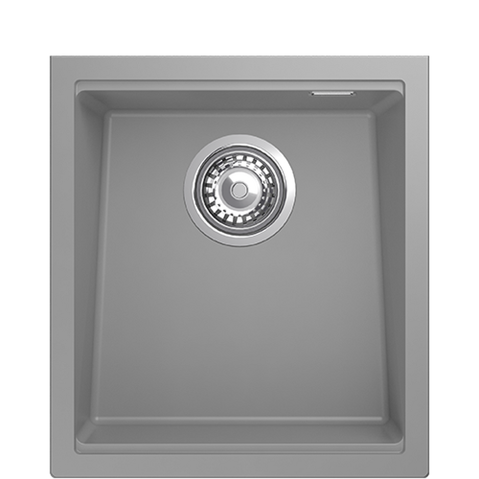 Фото Гранитная мойка Rivelato SCALINO SL-353  1-чаш 445*400 Серый 803